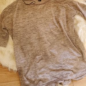 H&M Gold and Black HighLow Shirt